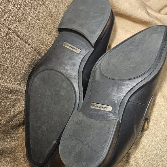 Magnanni for Saks Fifth Avenue Men\'s Black Leather Loafers Size 10 M main image 8